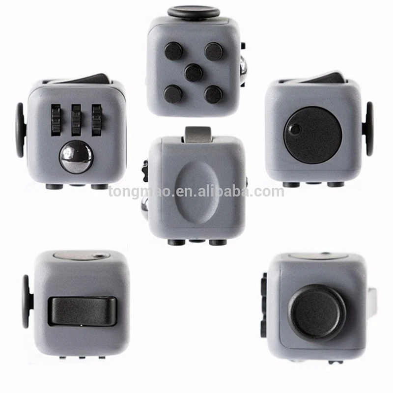 Hand Spinner Fidget Cube With Button Anti Irritability Toy