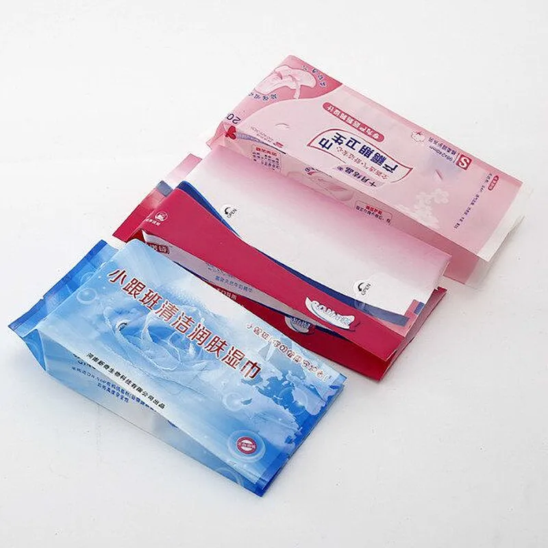 Color printing PE bag for wipes, sanitary towel packaging