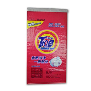 Top sale 20kg plastic design printing and laminated pp woven detergent packaging bag