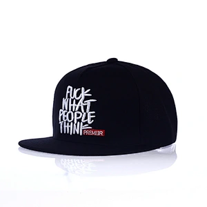 Custom snapback brim 6 panel 3d embroidery snapback hat and cap