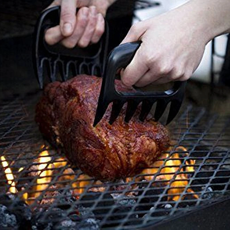 Black Barbecue Claws Meat Handler Fork Shred Lift BBQ Shredding Tool
