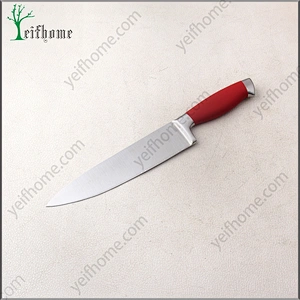 2017 stainless steel 5 pcs kitchen knife set with red handle