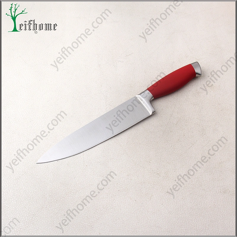 2017 stainless steel 5 pcs kitchen knife set with red handle