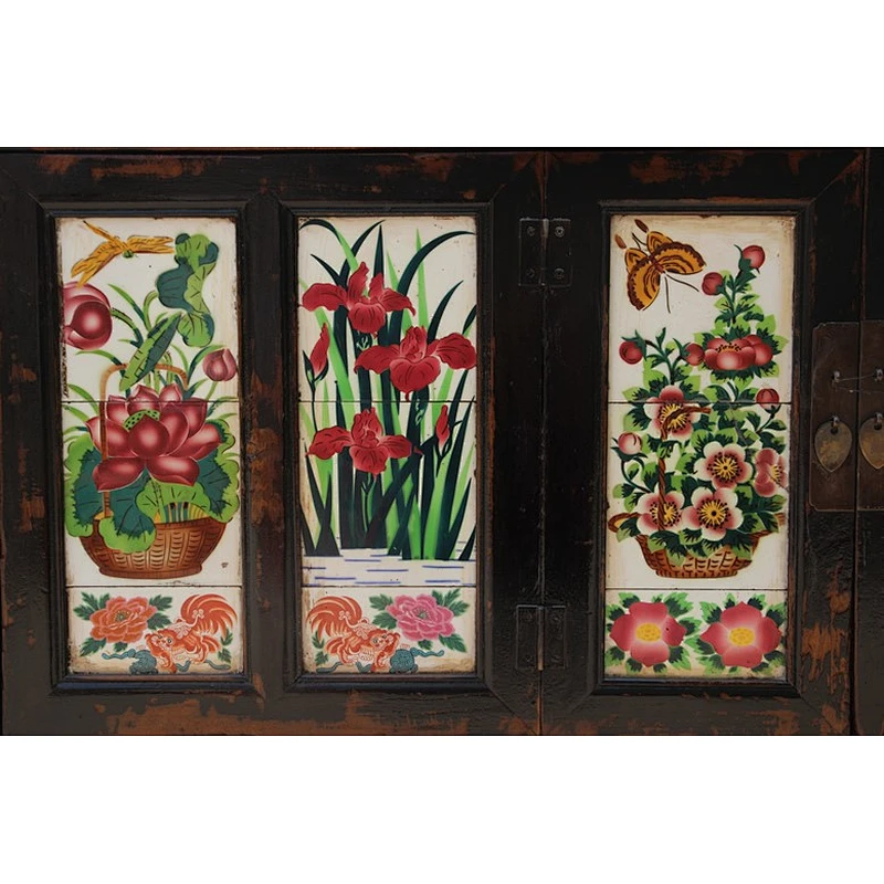 Chinese antique style furniture tibet cabinet