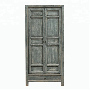 chinese antique distressed reclaimed wooden door wardrobe bedroom furniture
