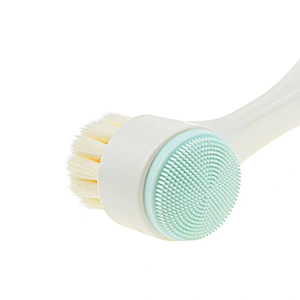 Professional Makeup brushes synthetic hair and silicone double sides face cleaning brush oval multi-purpose makeup brush