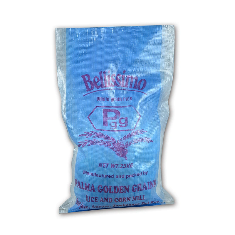Customized wholesale rice and corn mill transparent pp woven bag