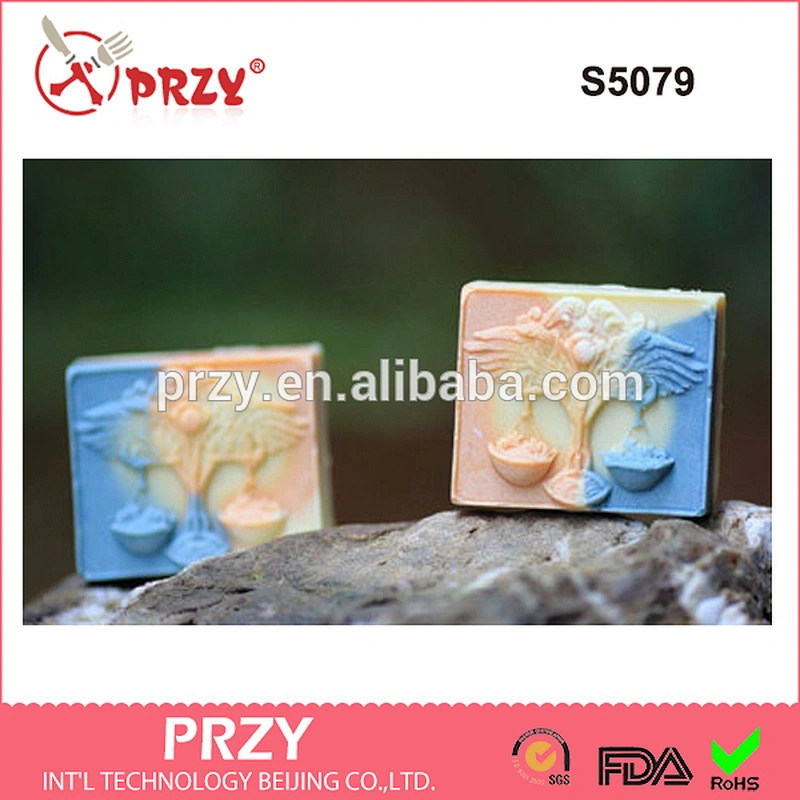 S5079 libra silicone molds Libra 9 Bars Tray silicone soap tray mold