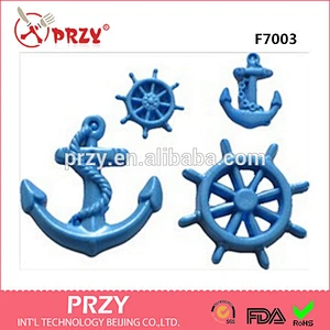 Sea anchor fondant silicon mold wheel silicone mold Sea anchor silicone mould cake decoration mold