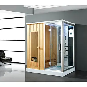 Foshan factory 2 person sauna shower mixer steam room infared sauna room