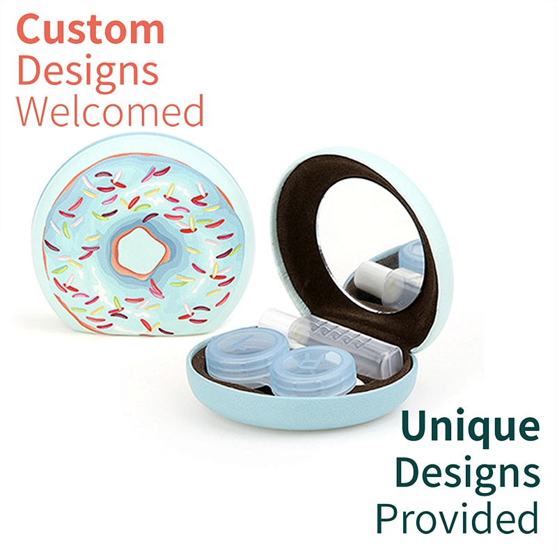 Original Design Leather Box Contact Lens Case Lens Container
