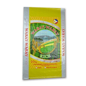 25kg bopp laminated transparent plastic pp woven rice bag wholesale