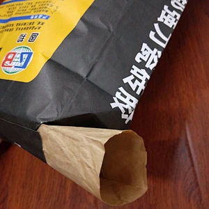 High quility kraft paper bag with valve port for cement ceramic tile glue putty powder 25kg
