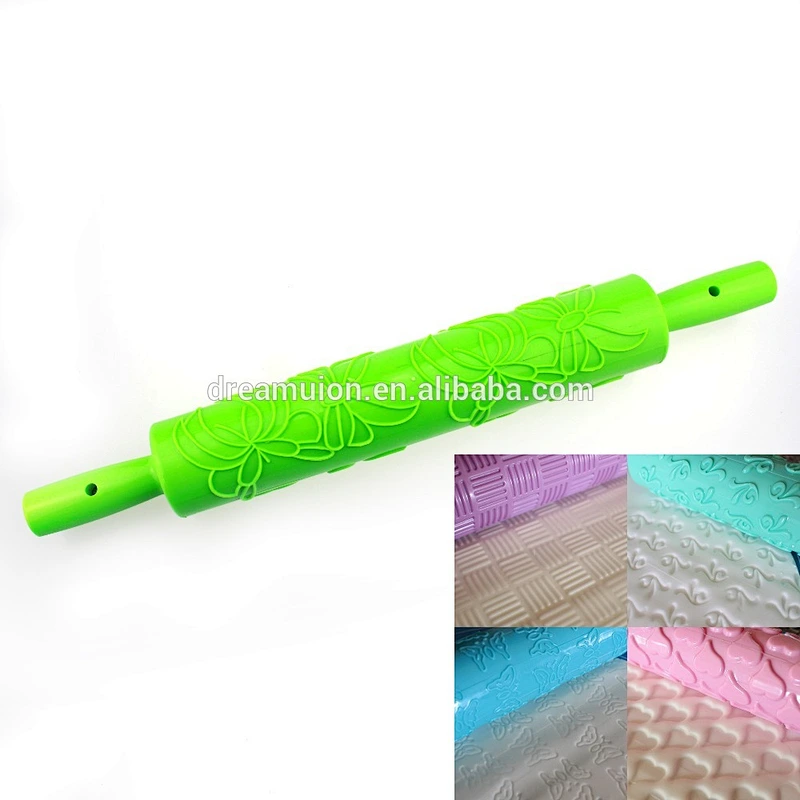Fondant Embossing Rolling Pin - Flower pattern design