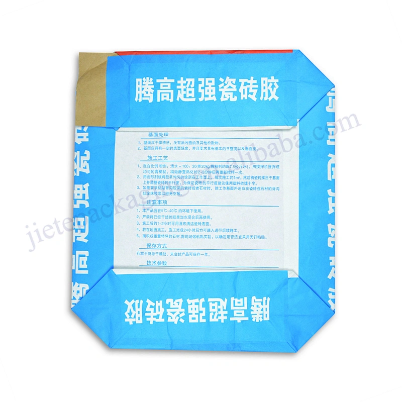 Supply professional block bottom kraft paper valve bag