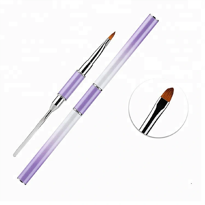 Custom Logo Double-ended Painting Gel Makeup Acrylic Nail Brush Nail Art Brush Set Professional