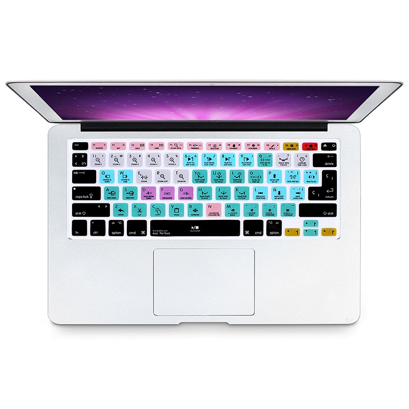 Waterproof Shortcuts Skin silicone keyboard skin Hotkeys keyboard protector for macbook pro 2016