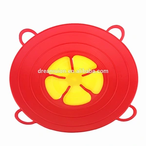 Flexible Flower Silicone Pot Cover Cooking Lid Spill Stopper 29.5cm Kitchen Gadgets Utensil Lids