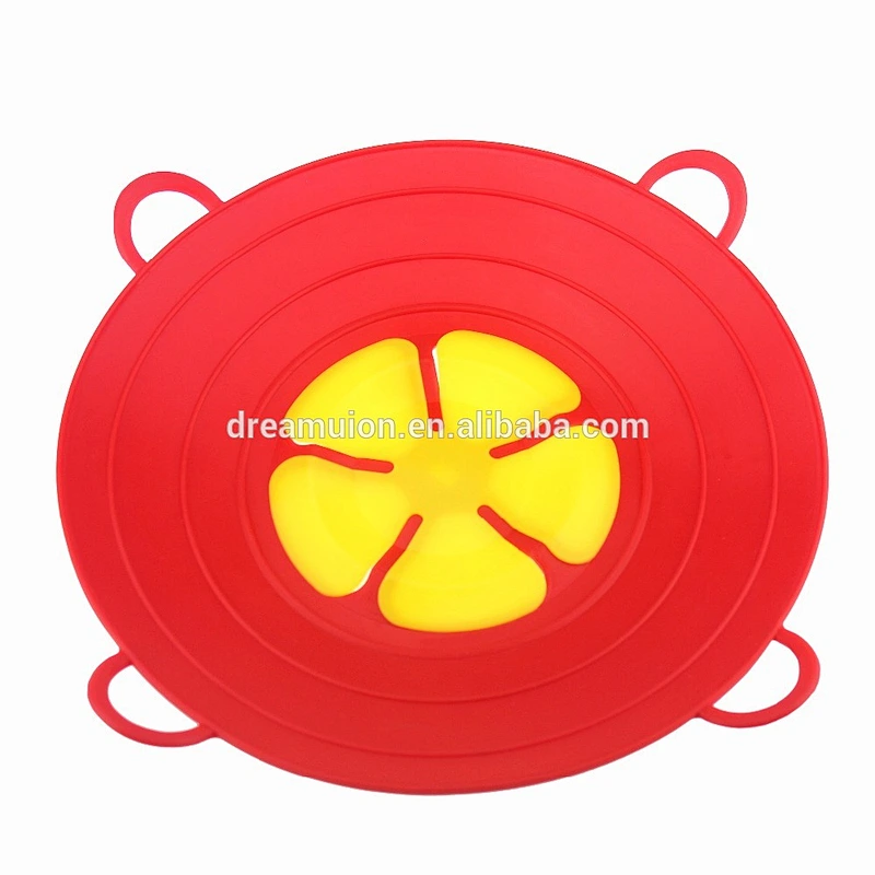 Flexible Flower Silicone Pot Cover Cooking Lid Spill Stopper 29.5cm Kitchen Gadgets Utensil Lids