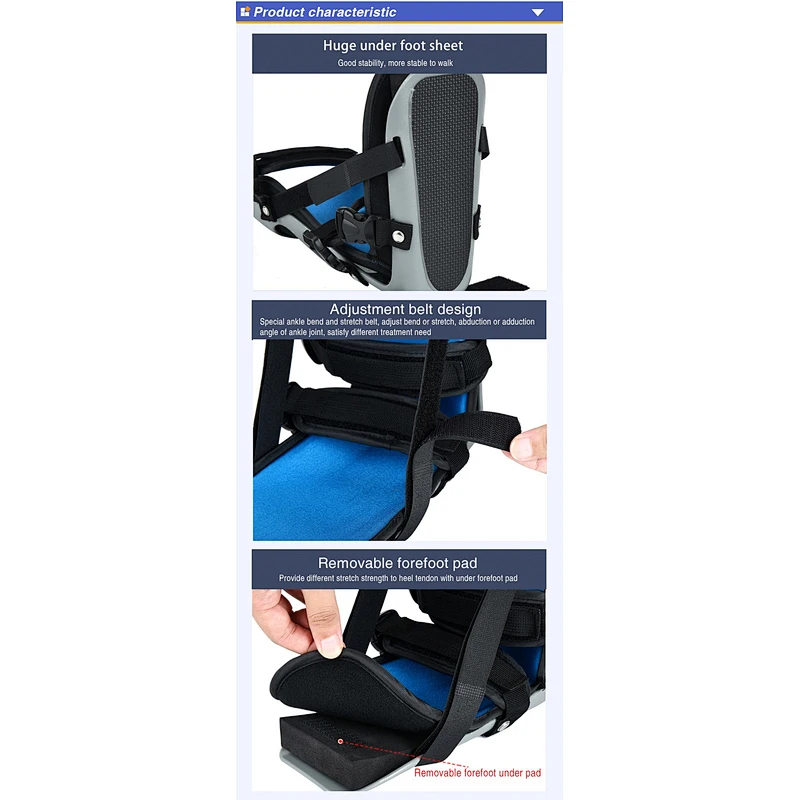orthopedic drop ankle foot leg orthosis plantar fasciitis night splint brace for plantar fasciitis