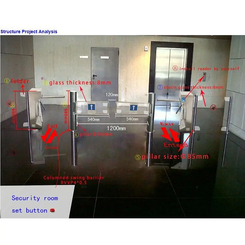 Factory Direct Sale Cheaper Price Bridge Tripod Turnstile Three-Roler Gate