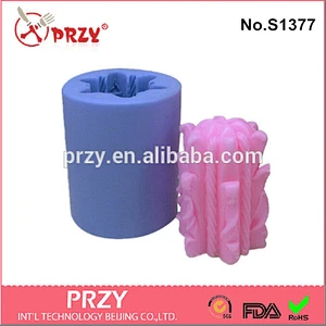 Decorative handmade silicone soap and candle mold