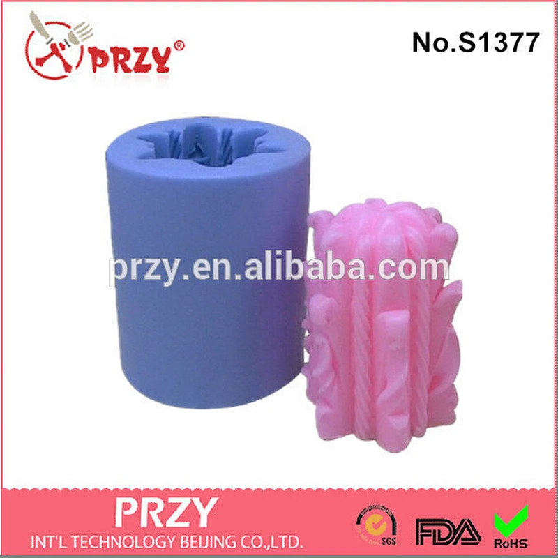 Decorative handmade silicone soap and candle mold