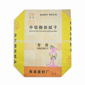 new design flexo, gravure, offset printing kraft paper bag for putty, cement
