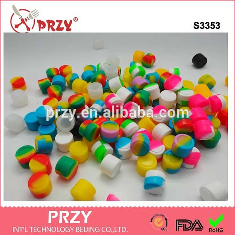 S3353 silicone wax jar silicone jar for wax