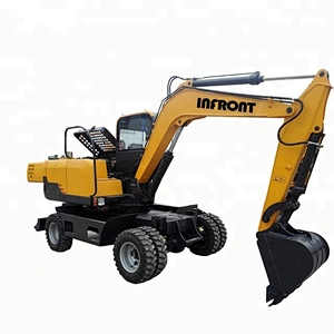 7T Construction Machinery Wheel Hydraulic Excavator YFEW70