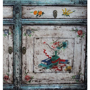 oriental distressed painted furniture for stores use