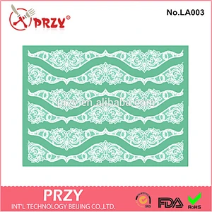 2015 newest hot sale decorative silicone fondant lace mold