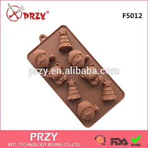 Santa/bear/Christmas tree silicone chocolate mold