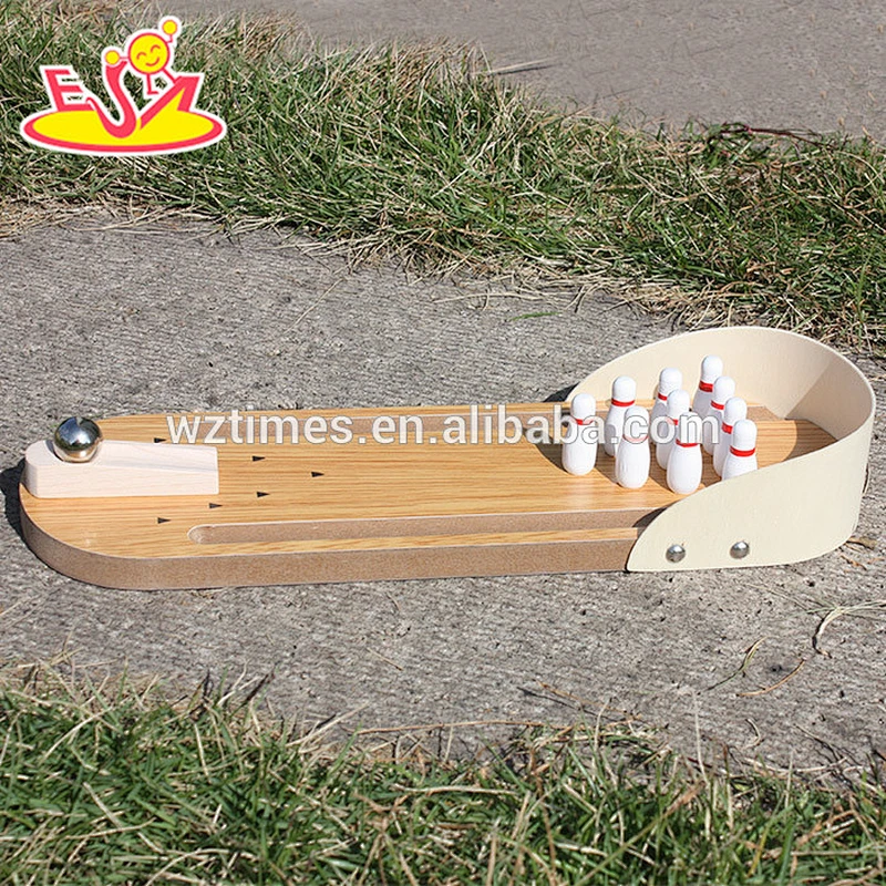 2018 wholesale children's educational puzzle toys wooden mini bowling ball W01A141
