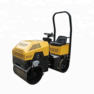 China wheel roaders diesel engine 1 ton hydraulic drive double road roller
