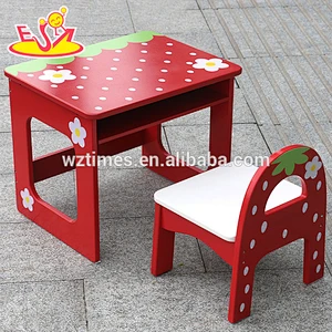 wholesale children wooden table and chair popular kids wooden table and chair W08G155