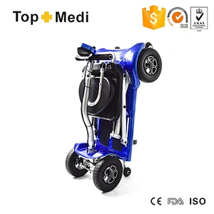 4 wheel easy folding lightweight mobility scooter