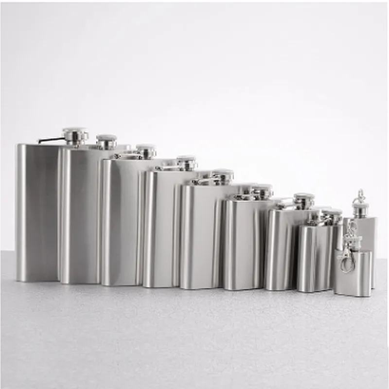 Novelty Outdoor Portable 7 Oz Beer Flask Whisky Wine Stainless Steel Bottle