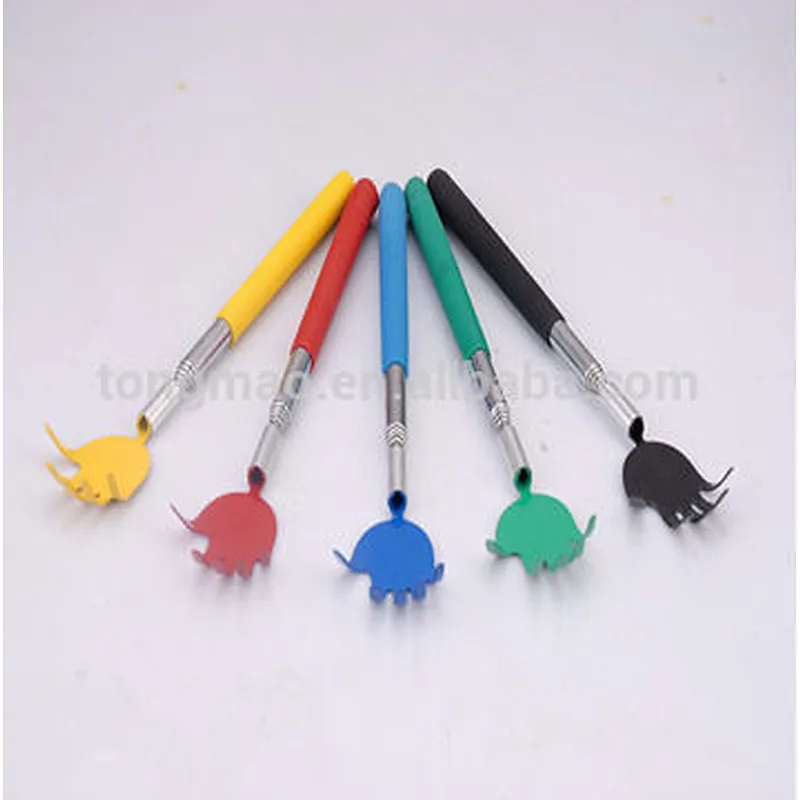 Comfortable Durable Telescopic Handle Colorful Head & Handle Hand Shape Back Scratcher