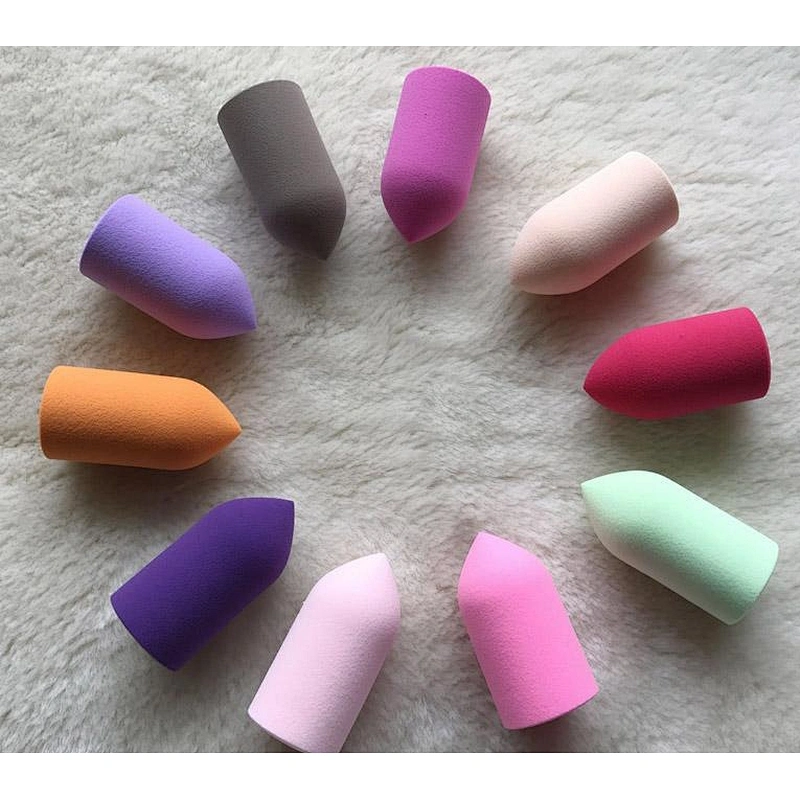 Finger shape easy use multiple color latex free makeup sponge