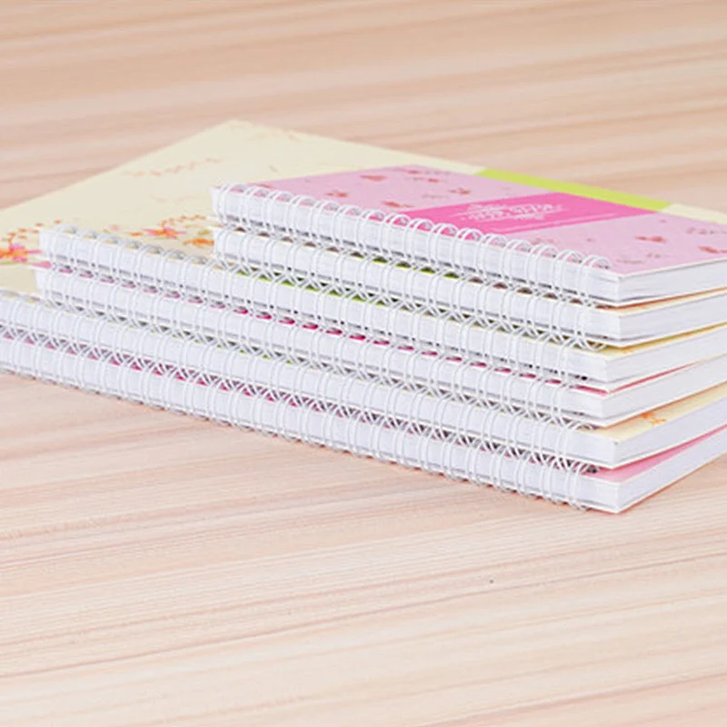 Custom A4 coil spiral binding books student stationery planner exercise craft paper notebook
