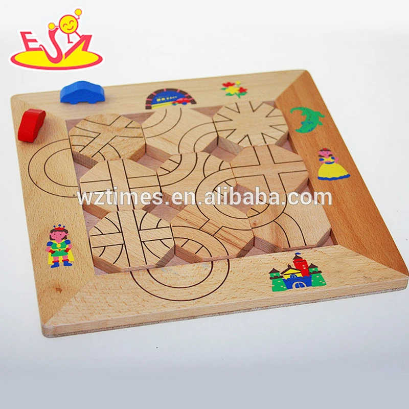 Wholesale kids wooden maze game cheap baby wooden maze game hottest wooden maze game W14A110