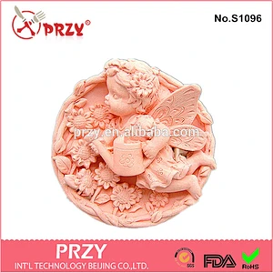 2d silicone Polymer Clay Fairy Girl Bonnie pattern soap mold
