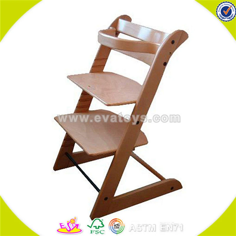 wholesale latest wooden baby feeding chair for children hot sale best quality wooden feeding chair W08F013