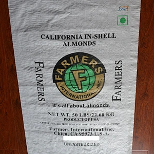 50lbs white pp woven seed nuts packaging bag for almonds,sunflower seed,corn