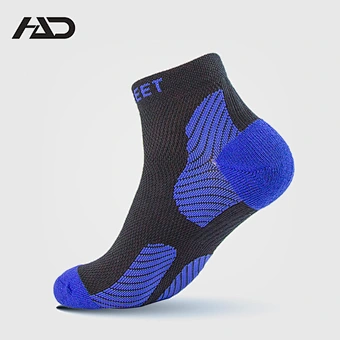 cotton free terry jacquard non slip sport socks