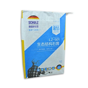 Kraft paper gypsum powder 25kg block bottom valve bag