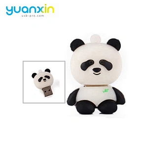 Panda Shape 3D Pvc Material Wholesale Pendrive 8Gb 32Gb