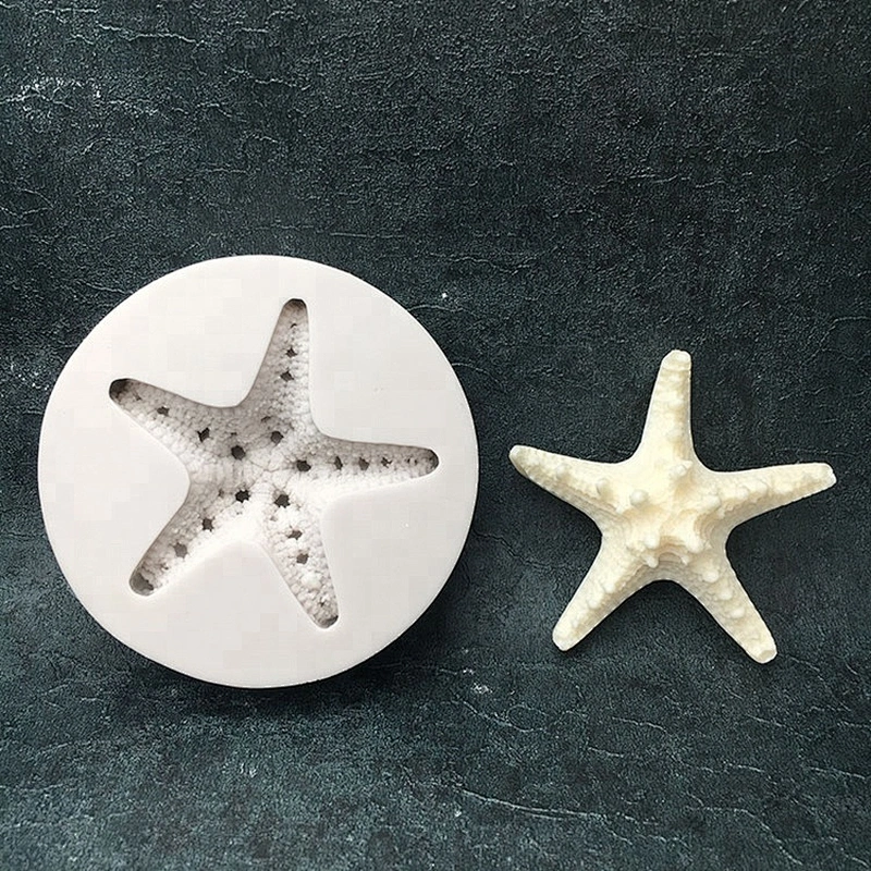 Starfish Fondant Silicone Mold for Cake Decoration DIY Soap Molds starfish Aroma Stone Mould