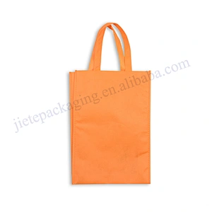 Orange Folding Non Woven Portable Bag for Shopping ,promotion and market